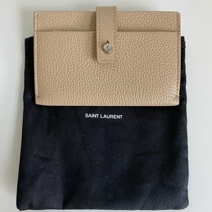 YSL Saint Laurent Nude Card Holder Small Wallet